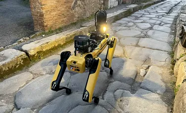 Spot, robotul patruped de la Boston Dynamics, patrulează Parcul Arheologic Pompeii