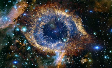 Un „laser spațial” record a erupt din galaxii care fuzionează la 8 miliarde de ani-lumină distanță