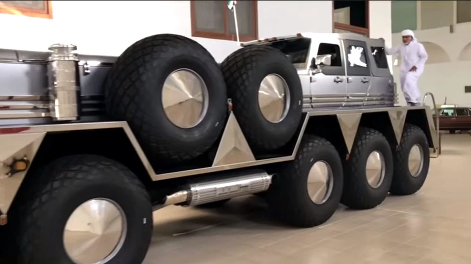 Jeep şi transportor militar, una dintre cele mai bizare maşini-concept aparţine unui şeic