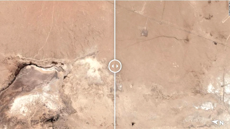 Fisură masivă, vizibilă din spaţiu, în urma cutremurului din California