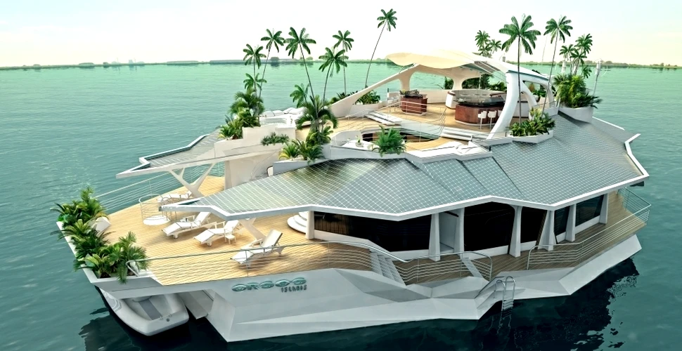 Invenţie inedită destinată bogaţilor: o insulă plutitoare portabilă! (GALERIE FOTO)