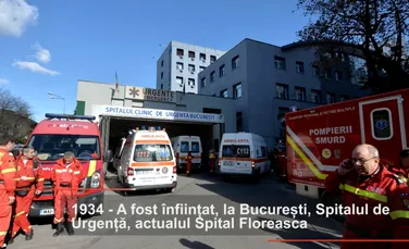 În 1934 a fost înfiinţat, la Bucureşti, Spitalul de Urgenţă, actualul Spital Floreasca- 100 de ani în 100 de momente