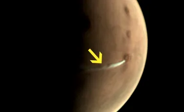 A fost observat un nor albicios straniu pe Marte