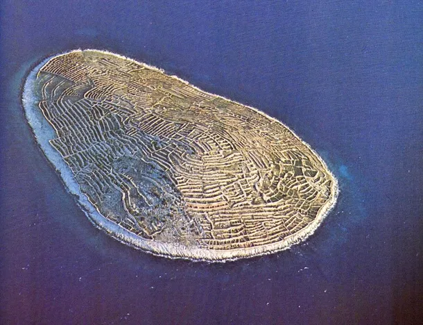 Insula sub forma unei amprente din Croaţia