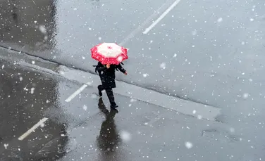 Primăvara se lasă așteptată! Meteorologii anunță lapoviță și ninsoare în cea mai mare parte a țării