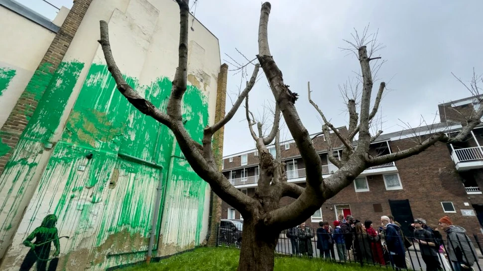 O nouă pictură murală creată de Banksy în Londra