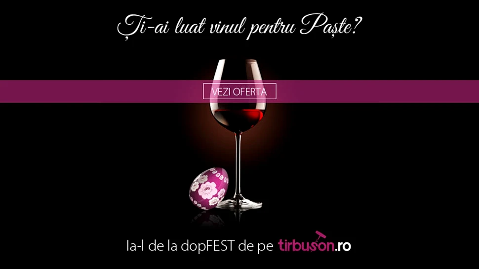 Tirbuson.ro lansează a doua ediţie a târgului online de vinuri – dopFEST Paşte 2014!