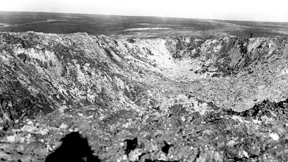 Ce au descoperit primii cercetători care au studiat un crater din Primul Război Mondial?