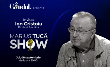 Marius Tucă Show începe joi, 8 septembrie, de la ora 20.00, live pe gândul.ro
