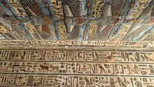 Lucrările de restaurare dezvăluie culoarea și modelele originale ale unui templu din Egiptul Antic