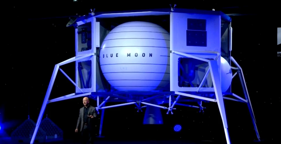 Jeff Bezos a prezentat nava care ar duce oameni şi echipamente pe Lună, în 2024 – VIDEO