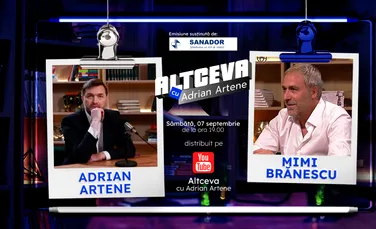 Mimi Brănescu, CREATORUL „Las Fierbinți”, interviu de senzație la „Altceva cu Adrian Artene”. PREMIERA, sâmbătă, 7 septembrie, la ora 19:00, pe YOUTUBE