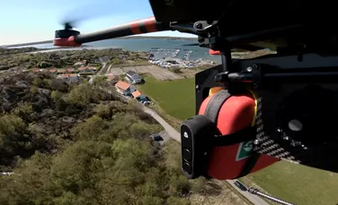O dronă cu defibrilator a salvat un bărbat de la moarte