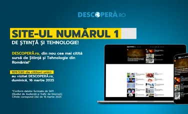 DESCOPERĂ.ro, cel mai citit site de Știință și Tehnologie din România!