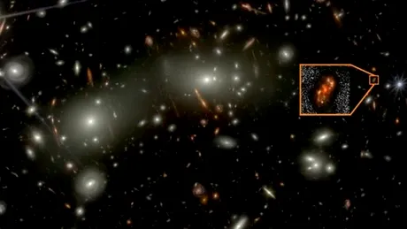 Telescopul Webb a descoperit o galaxie spirală masivă de la începuturile Universului