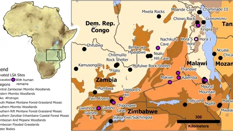 Un schelet fără cap, vechi de 9.500 de ani, este cel mai vechi adult incinerat din Africa