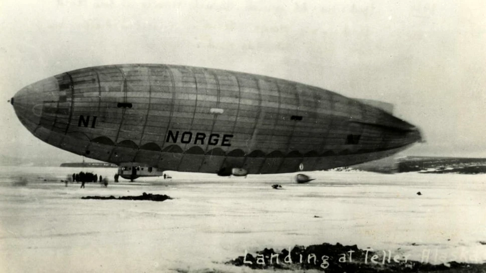 Emblematicul zbor al lui Norge, prima aeronavă care a ajuns la Polul Nord
