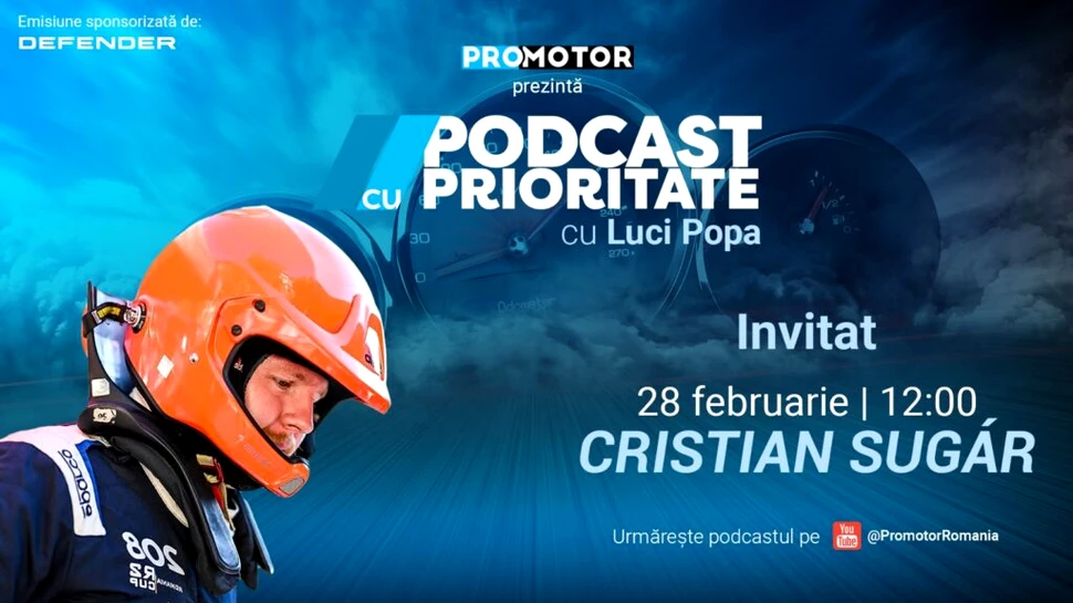 „Podcast cu Prioritate” #66 by ProMotor: Cristian Sugár despre motorsport și performanță