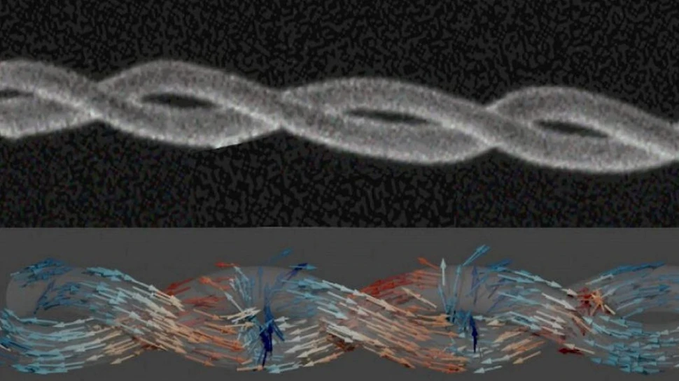 Noile spirale duble stochează informații magnetice în trei dimensiuni