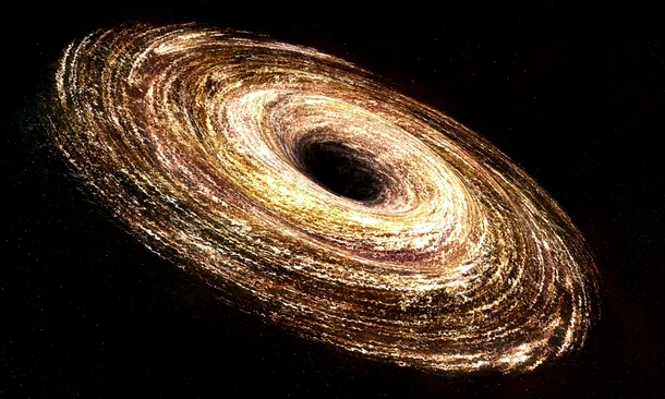 Gaura neagră este un obiect masiv, cu o gravitaţie aşa de puternică încât timpul curge mult mai încet în apropierea lui
