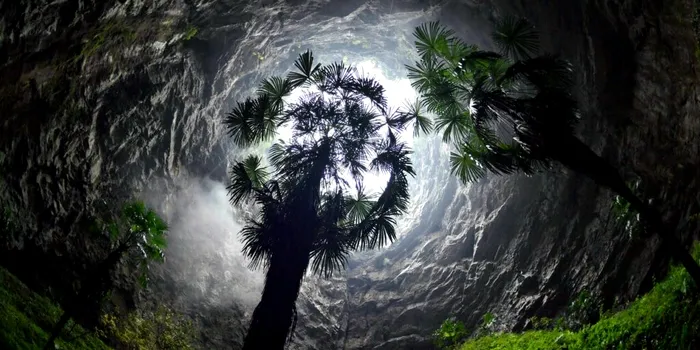 O dolină uriașă descoperită în China are propria pădure