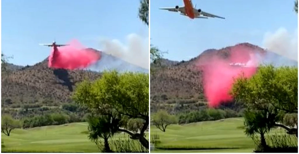 Intervenție spectaculoasă în SUA. Incendiile de vegetație sunt stinse de „bombardiere cu apă”