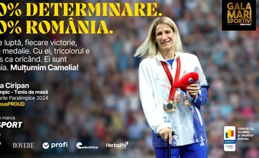 Camelia Ciripan, premiată la Gala Mari Sportivi 2024! A câștigat medalia de bronz la paratenis de masă, la Jocurile Paralimpice de la Paris 2024