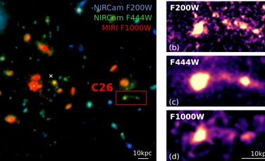 Astronomii ar fi surprins o galaxie timpurie chiar în timp ce se „stingea”