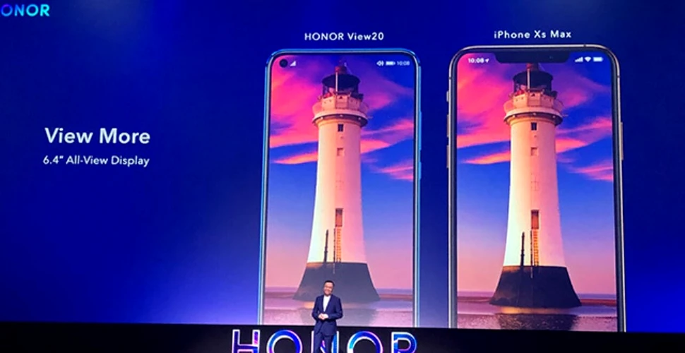 Huawei prezintă HONOR View20, un smartphone cu cinci funcţii în premieră internaţională