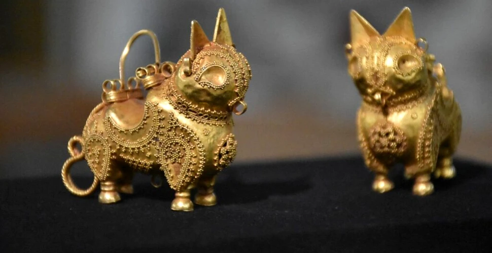 Râși medievali din aur, expuși pentru prima dată după descoperire