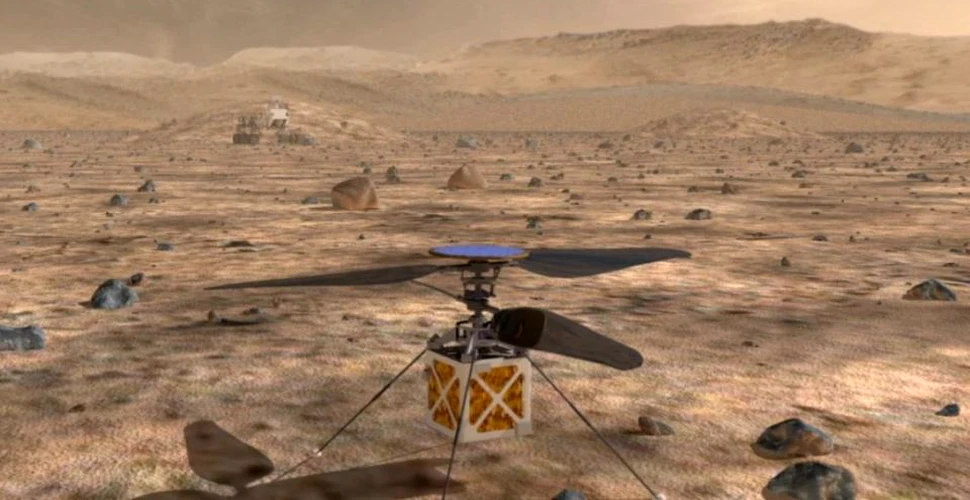 NASA a scos la iveală că va trimite un mic elicopter care să zboare peste Marte, alături de roverul Mars 2020