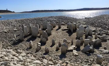 ”Stonehenge-ul spaniol” a ieşit de sub apă pentru prima dată în 50 de ani