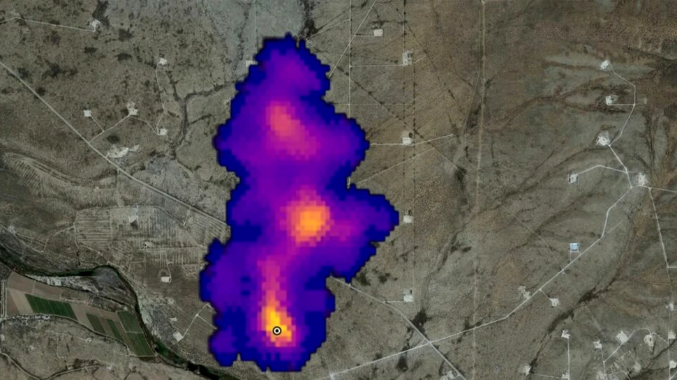 Zeci de super-emițători de metan, detectați din spațiu de instrumentele NASA