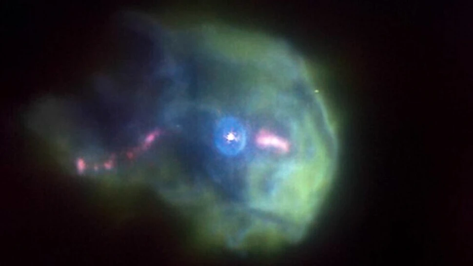 O nouă imagine surprinde o stea tânără care țâșnește ca o stropitoare în Nebuloasa Orion