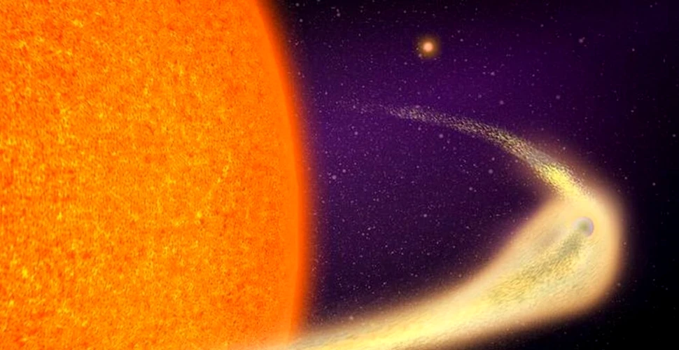 Astronomii au descoperit o planetă cu o coadă de cometă