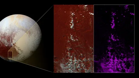 Când zăpada nu este din apă: spectacolul înghețat și roșiatic de pe Pluto