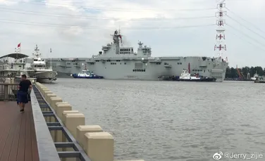 China își testează cea mai mare navă amfibie de asalt