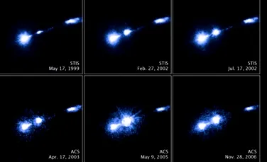 Hubble a surprins  “focuri de artificii” dintr-o nebuloasa