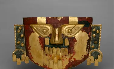 O mască antică din aur, veche de 1.000 de ani, ascundea un secret macabru