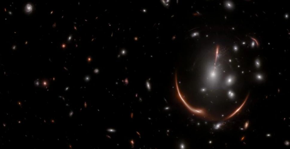 Telescopul Webb a surprins într-o fotografie extraordinară curbarea spațiului cosmic