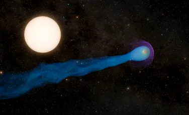 O planetă cu „coadă” îi nedumerește pe oamenii de știință