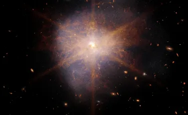 Telescopul James Webb a surprins o fuziune galactică spectaculoasă