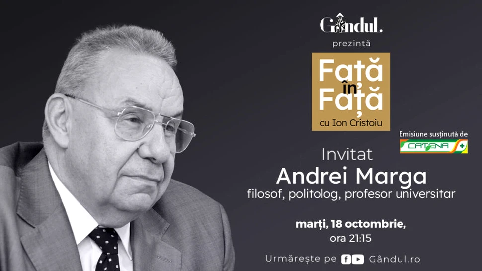 „Față în față cu Ion Cristoiu” începe marți, 18 octombrie, de la ora 21.15