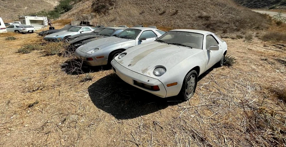 Un cimitir Porsche, descoperit în California. Cui aparțin automobilele?