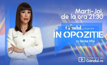 „În Opoziție cu Denise Rifai” – prima emisiune de dezbateri politice pentru alegerile din 2024