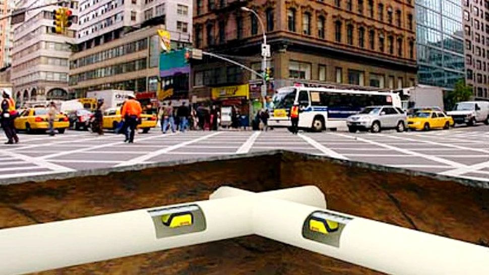 Colete livrate prin sistemul de canalizare?