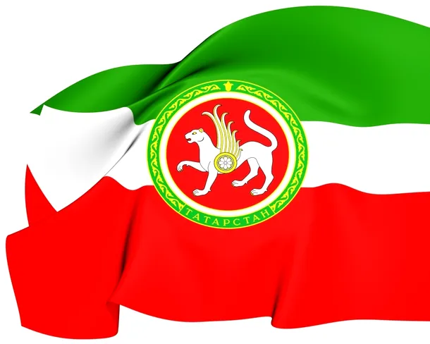 Steagul naţional al Republicii Tatarstan din cadrul Federaţiei Ruse
