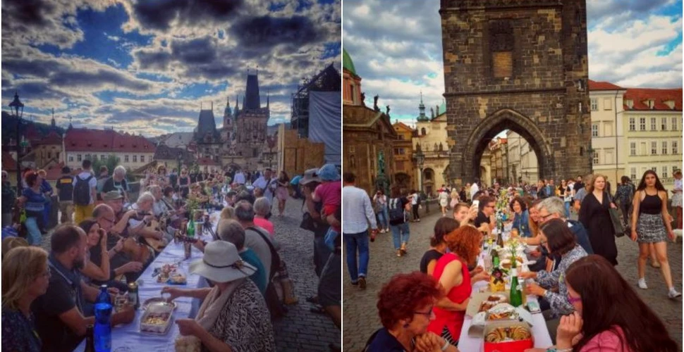 Petrecere de „adio” pentru coronavirus. Locuitorii din Praga au sărbătorit în plină stradă