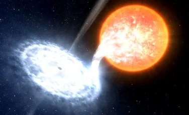 O gaură neagră care „mușcă” dintr-o stea la fiecare 114 zile, descoperită de astronomi
