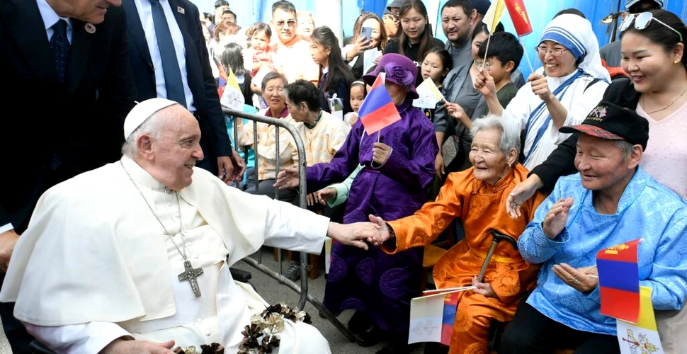 Vizita Papei Francisc în Mongolia nu a stârnit interesul localnicilor